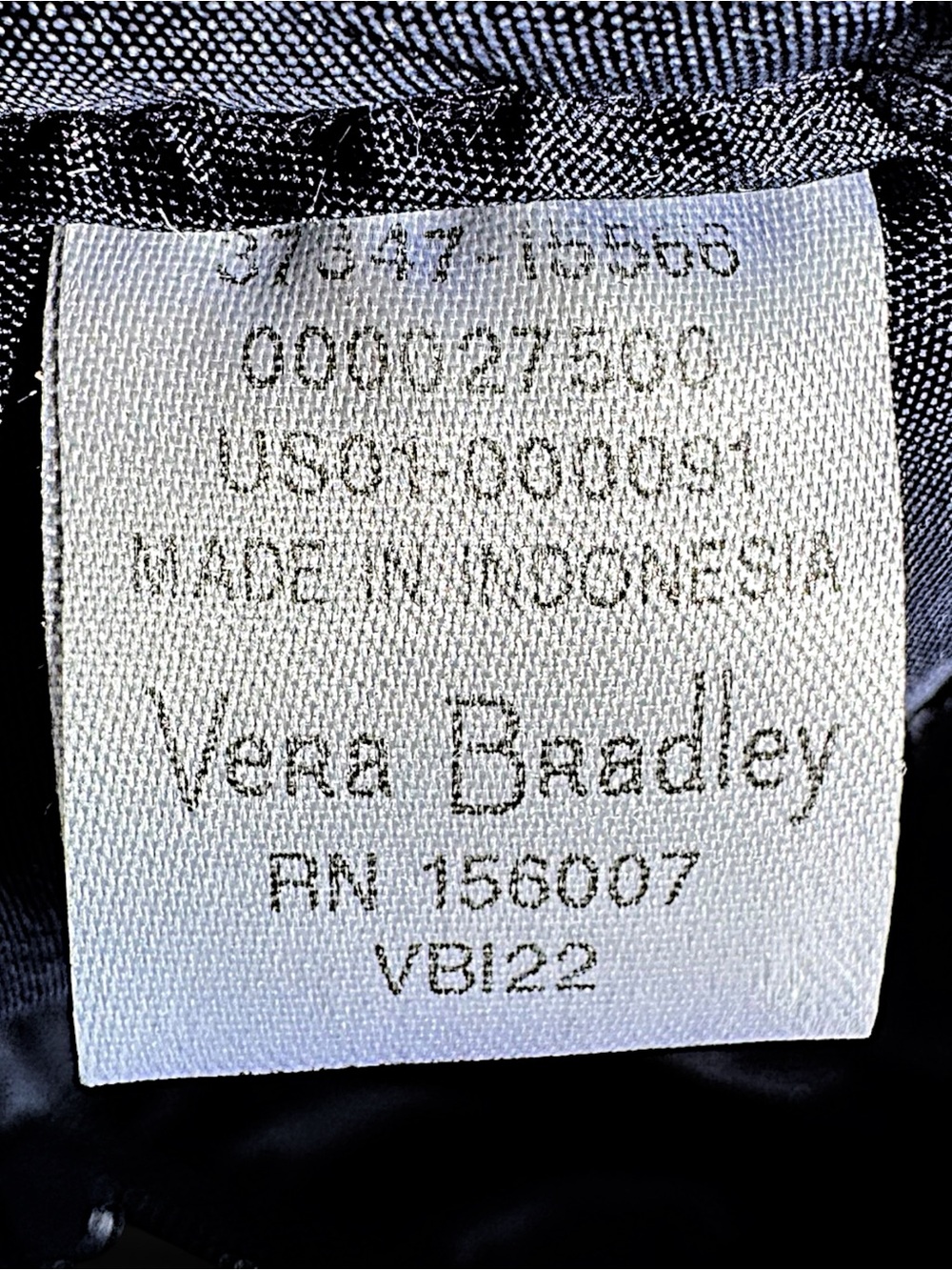 Vera Bradley Essential Compact Backpack Lisbon Medallion Cool - Picture 9 of 11